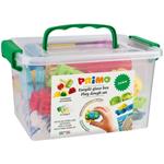 PRIMO 290CITYGF Kit plastilina senza glutine, astuccio contenente 6 bastoncini e 13 accessori “city”.