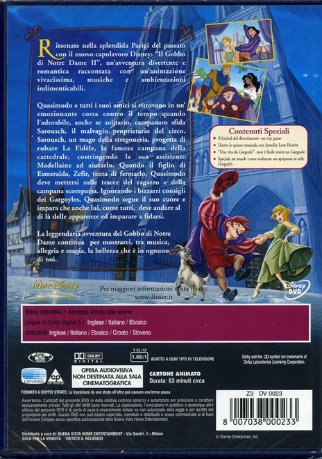 Il gobbo di Notre Dame II. Il segreto della campana di Bradley Raymond - DVD - 2