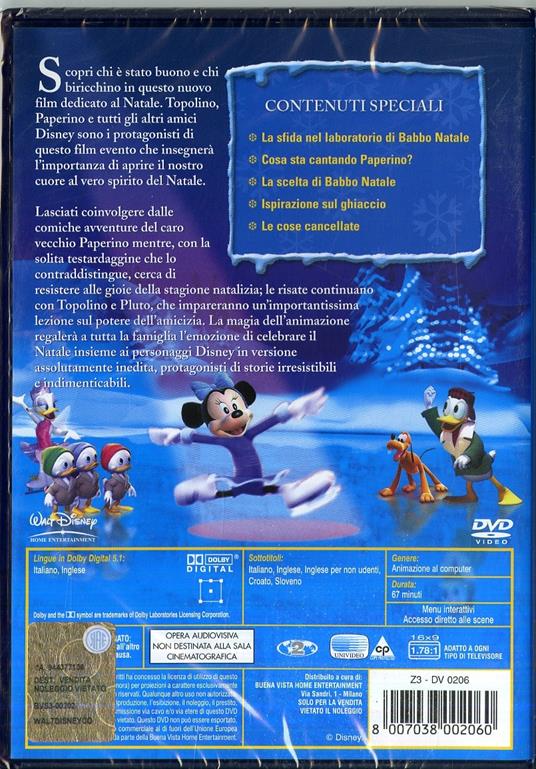 Topolino strepitoso Natale (DVD) - DVD - Film di Matthew O'Callaghan  Animazione | Feltrinelli