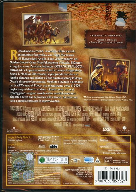 Oceano di fuoco. Hidalgo di Joe Johnston - DVD - 2