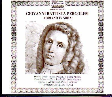 Adriano in Siria - CD Audio di Giovanni Battista Pergolesi