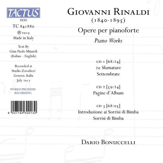 Piano Works - Giovanni Rinaldi - CD | Feltrinelli
