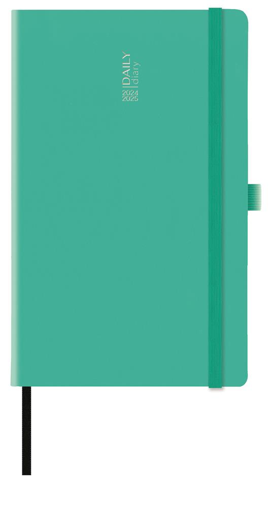 Agenda UNIVERSITARIA giornaliera S/D 15 mesi - COPACABANA Verde Acqua - 13 x 21 cm