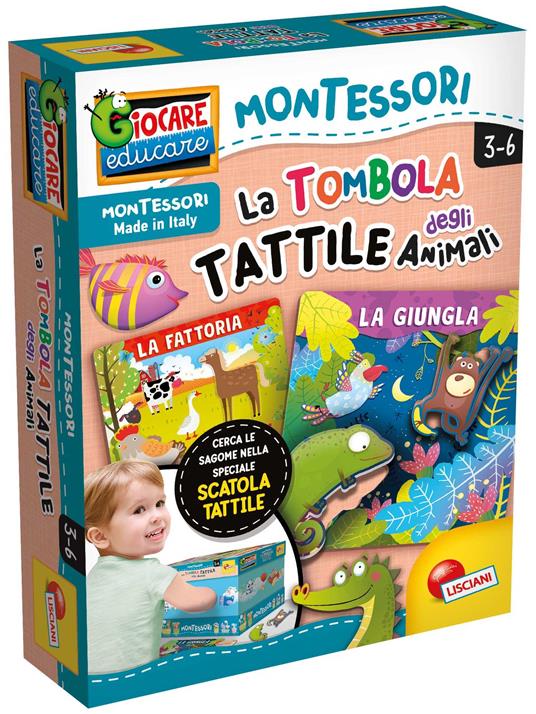 Montessori Plus Tombola Tattile degli Animali - Lisciani - Giocare Educare  - Scolastici - Giocattoli | laFeltrinelli