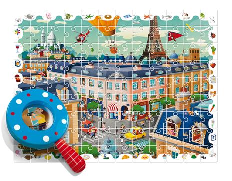 Ludattica Baby Detective Puzzle 108 Pcs In Città