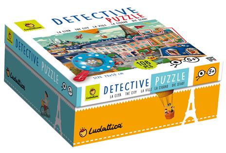 Ludattica Baby Detective Puzzle 108 Pcs In Città - 2