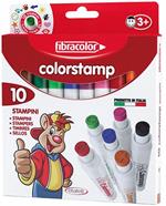Pennarelli Fibracolor Colorstamp 10 Lavabile