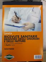 Flex 165470000 Blocco Ricevute Sanitarie 2 Copie Registro degli Onorari e delle Fatture moduli autoricalcanti duplice copia blocchetto fatture professioninsti