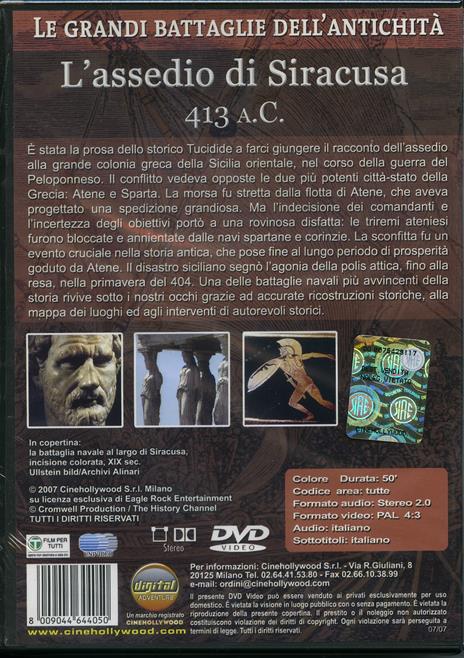 Le grandi battaglie dell'antichità. L'assedio di Siracusa - DVD - 2