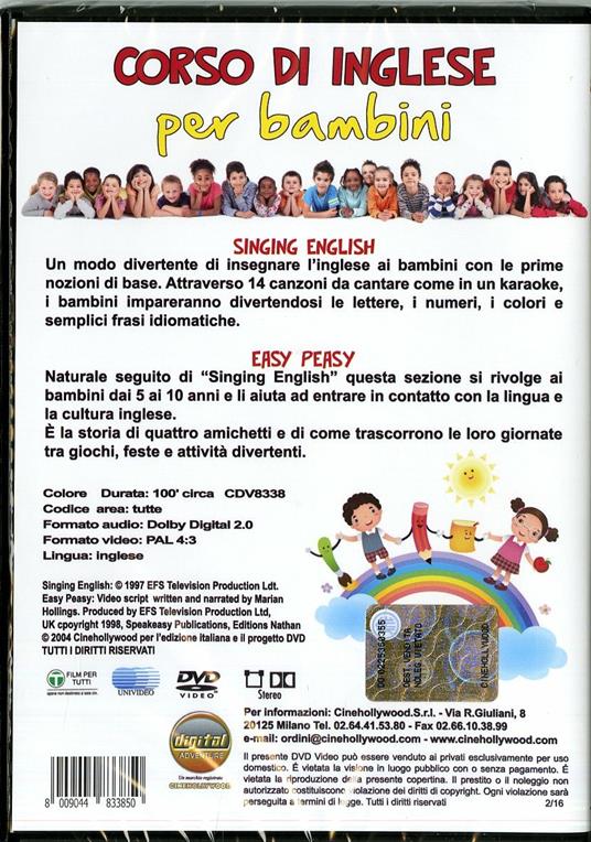 Corso di inglese per bambini - DVD - Film Animazione | laFeltrinelli