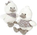 PS PAPEROTTO L35CM BIANCO/GRIGIO POIS BOY GIRL