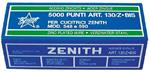 Punti metallici in ACCIAIO ZINGATO ZENITH 130/Z BIS confezione da 5000 punti per cucitrici Zenith modello 548 e 590