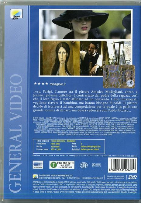 I colori dell'anima. Modigliani di Mick Davis - DVD - 2