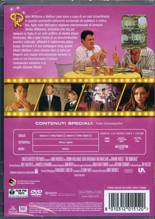 Piume di struzzo - DVD - Film di Mike Nichols Commedia | Feltrinelli