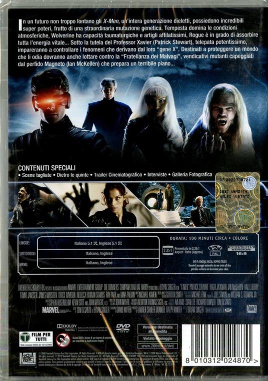 X-Men di Bryan Singer - DVD - 2