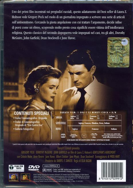 Barriera invisibile di Elia Kazan - DVD - 2