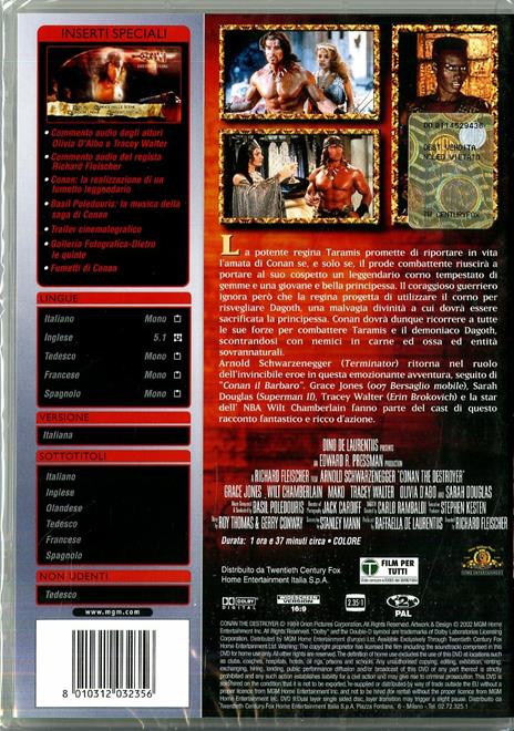 Conan il Distruttore<span>.</span> Special Edition di Richard O. Fleischer - DVD - 2