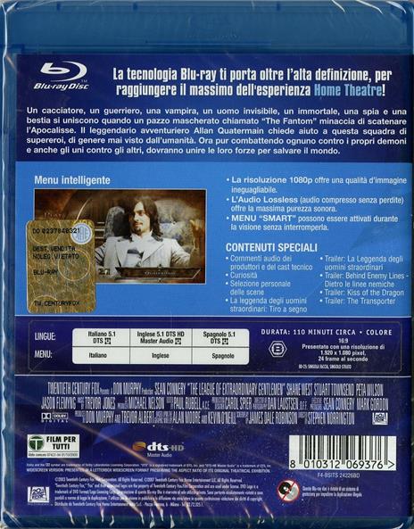 La leggenda degli uomini straordinari di Stephen Norrington - Blu-ray - 2