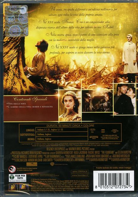 L' albero della vita di Darren Aronofsky - DVD - 2