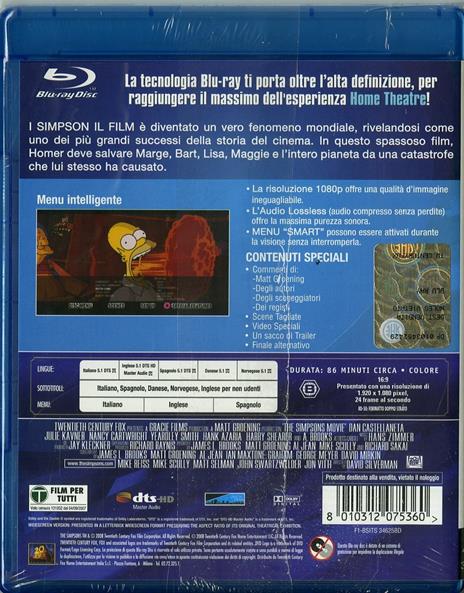 I Simpson. Il film di David Silverman - Blu-ray - 2