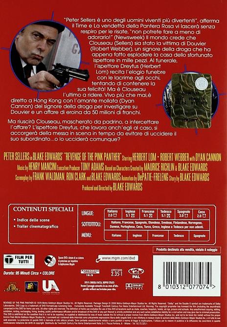 La vendetta della Pantera Rosa (DVD) di Blake Edwards - DVD - 2