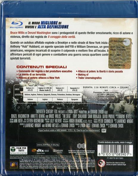 Attacco al potere di Edward Zwick - Blu-ray - 2