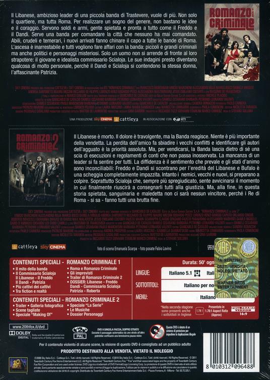 Romanzo criminale. Stagione 1 e 2 (Serie TV ita) (8 DVD) - DVD - Film di  Stefano Sollima Drammatico | laFeltrinelli