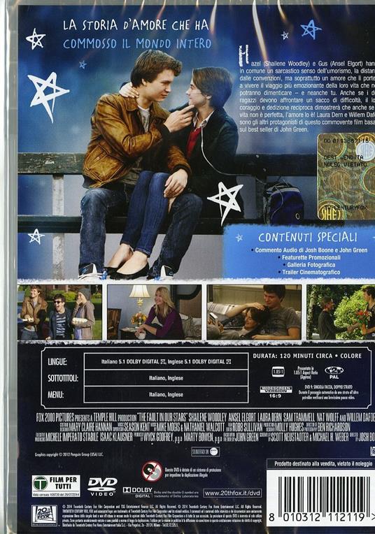 Colpa delle stelle - DVD - Film di Josh Boone Drammatico