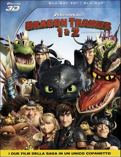 Dragon Trainer 1 & 2 3D (Blu-ray + Blu-ray 3D) di Dean DeBlois,Chris Sanders