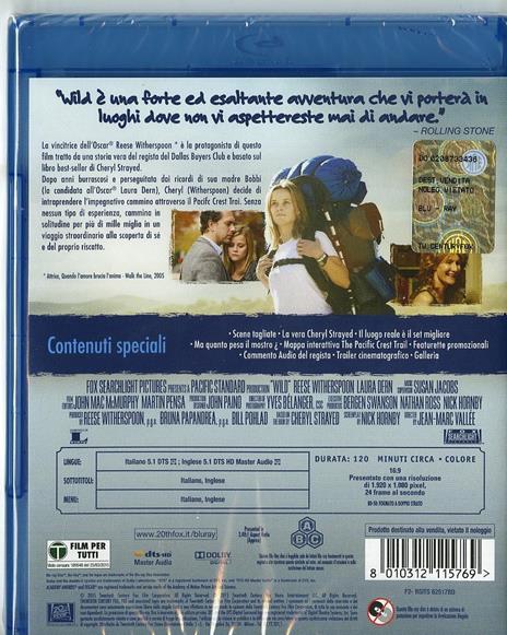 Wild di Jean-Marc Vallee - Blu-ray - 2