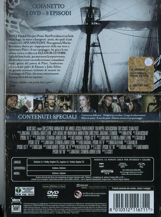 Black Sails. Stagione 1 (3 DVD) - DVD - Film di Neil Marshall , Sam Miller  Avventura | laFeltrinelli