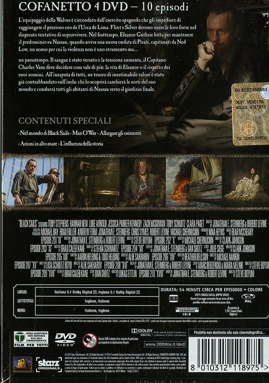Black Sails. Stagione 2. Sere TV ita (4 DVD) - DVD - Film di Neil Marshall  , Sam Miller Avventura | laFeltrinelli