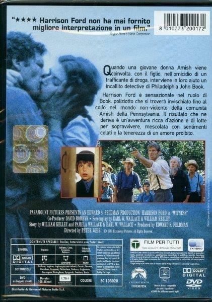 Witness. Il testimone di Peter Weir - DVD - 2