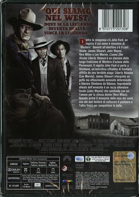 L' uomo che uccise Liberty Valance di John Ford - DVD - 3