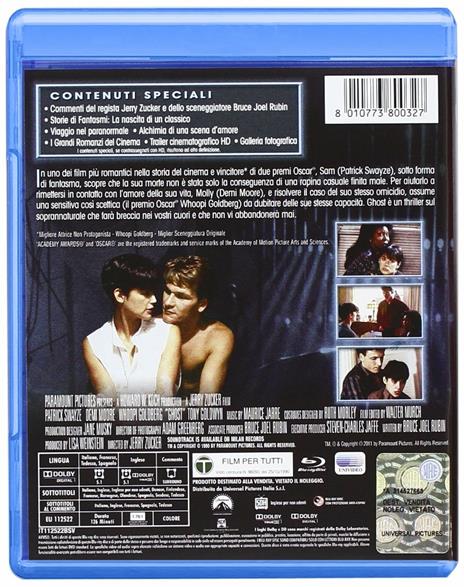 Ghost. Fantasma di Jerry Zucker - Blu-ray - 2