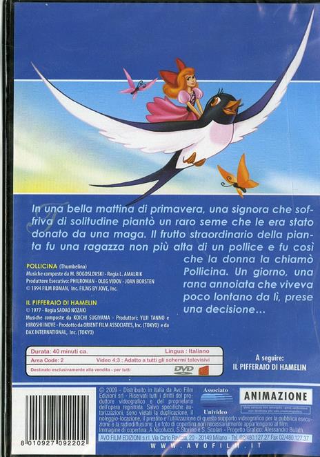 Pollicina. Fiabe classiche (DVD) di L. Amalrik - DVD - 2