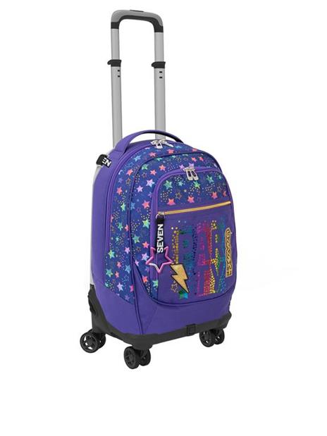 Zaino Trolley Jack-4WD Seven 7.1 Dance Party Portent Violet. Blu-Viola - 2