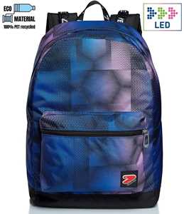Cartoleria Zaino Reversibile Backpack The Double Spec Ed Cyberspace, Lollipop Pink - 33x44x16 cm Seven