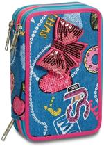 Astuccio 3 zip SJ Gang Just Denim Girl - 20x12,5x7 cm