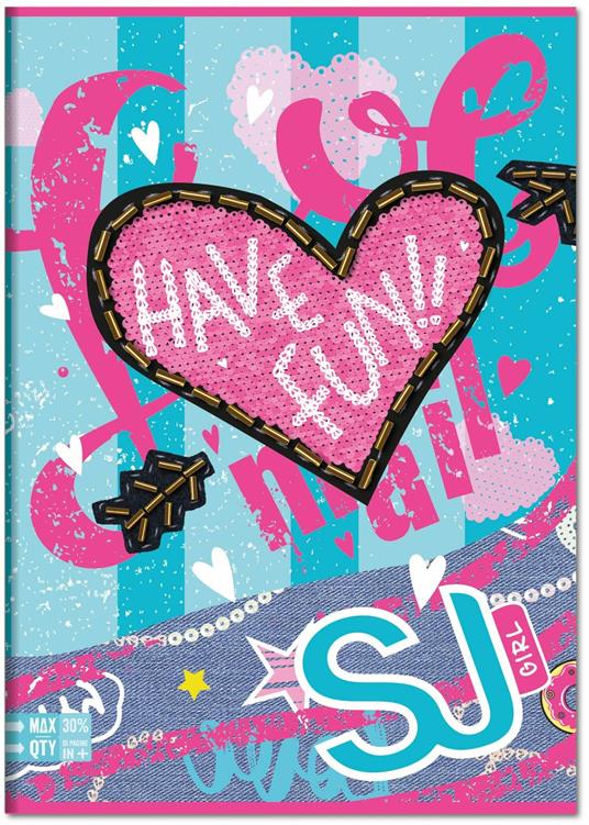 Quaderno Maxi A4 SJ Gang Girl 100 gr - 1 Rigo con margine - 6