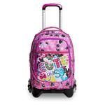 Zaino scuola Trolley Jack-3wd Sj Gang Cuteled Girl, Candy Fuxia, 34 lt - 37 x 51 x 27 cm