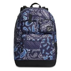 Zaino scuola Reversible Pockets Seven Blue Cashmere con auricolari wireless, Blue Marine, 29 lt - 33 x 44 x 16 cm - 2