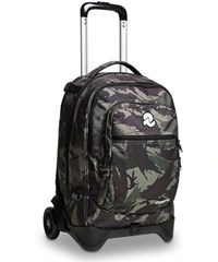 Zaino scuola New Plug Fantasy Invicta Trolley, Military Camo Green - 36 x  53 x 26,5 cm - Invicta - Cartoleria e scuola