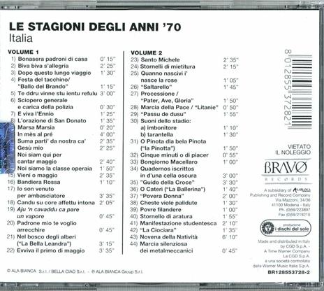 Le stagioni degli anni '70 vol.1, vol.2 - CD Audio - 2