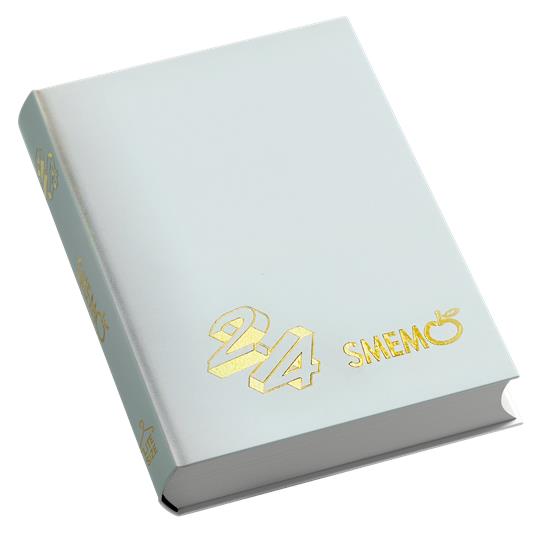 Diario Smemo Lite 16 mesi, 2024, Bianco - 12,1 x 16,5 cm - Smemoranda - Cartoleria  e scuola