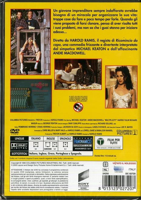 Mi sdoppio in quattro di Harold Ramis - DVD - 2