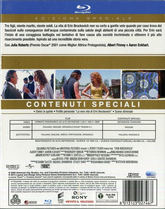 Erin Brockovich. Forte come la verità di Steven Soderbergh - Blu-ray - 2