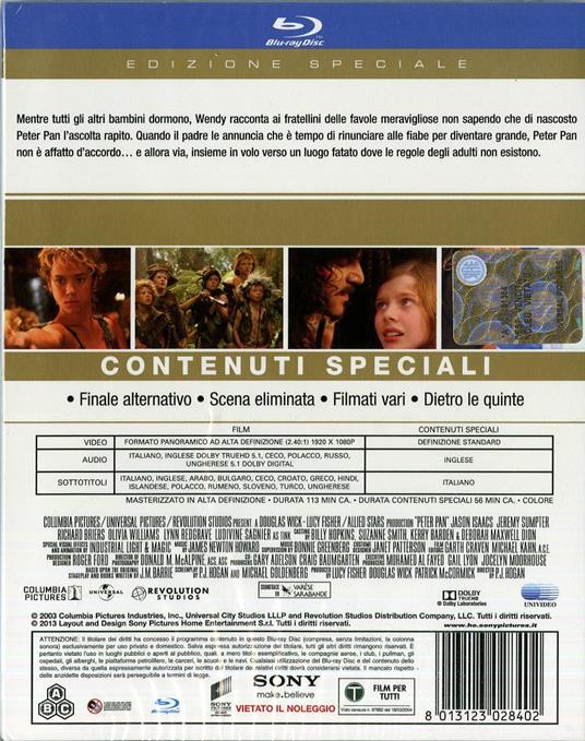 Peter Pan di Paul J. Hogan - Blu-ray - 2