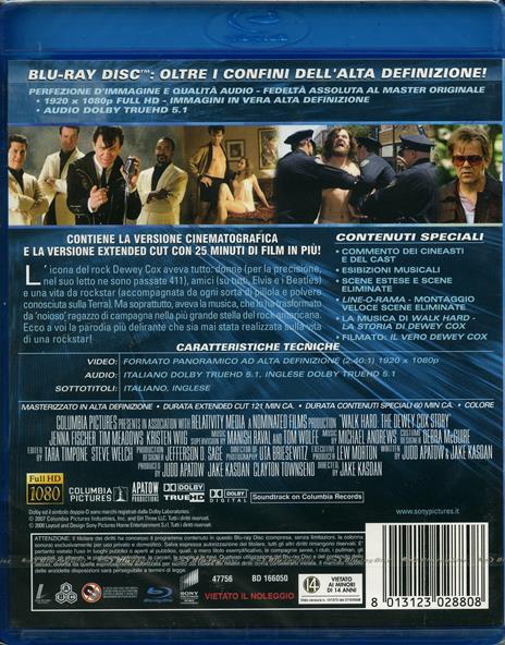 Walk Hard. The Dewey Cox Story (Blu-ray) - Blu-ray di John C. Reilly - 2