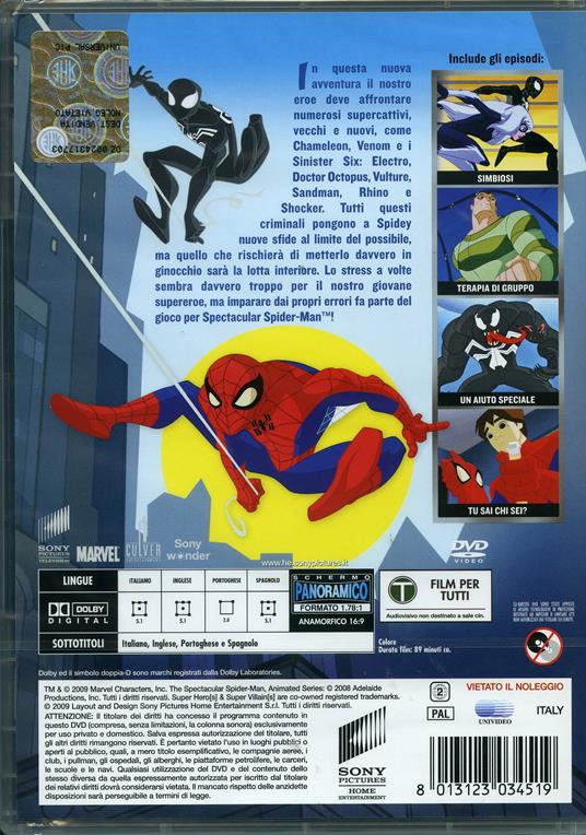 Spectacular Spider-Man. Vol. 4 di Dave Bullock - DVD - 2